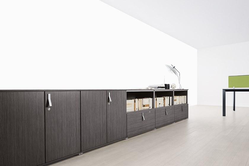 Citterio Низкая офисная мебель из меламина с распашными дверями sun-id-1494047 - Вид №3