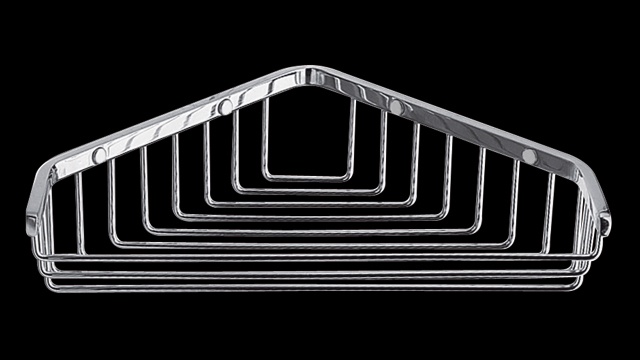 GH156 Мыльница для душевой кабины, подвесная, треугольная, сетчатая, латунная, 27 см. bagno&associati Complementi Bagno & Associati