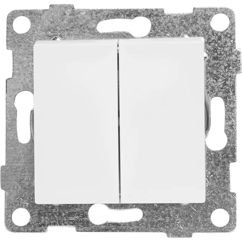 Выключатель GUSI Electric Classic с двумя клавишами в жемчужном исполнении 83864314 Ugra STLM-0045179 - Вид №1