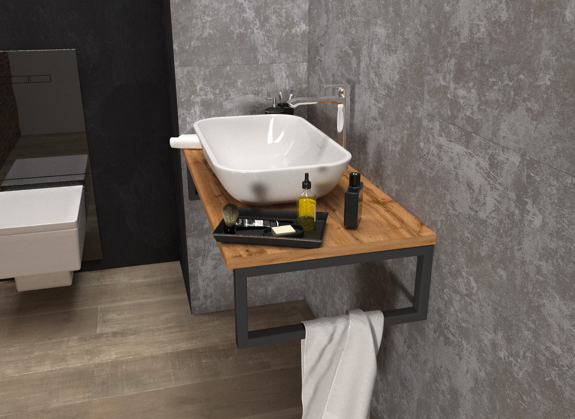 У85832 Столешница GRUNGE LOFT 100 Дуб Вотан 1 Marka GRUNGE LOFT 