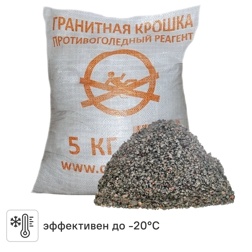 Противогололедный реагент Крошка гранитная, 5 кг 89394072 STLM-2173236 Santreyd 