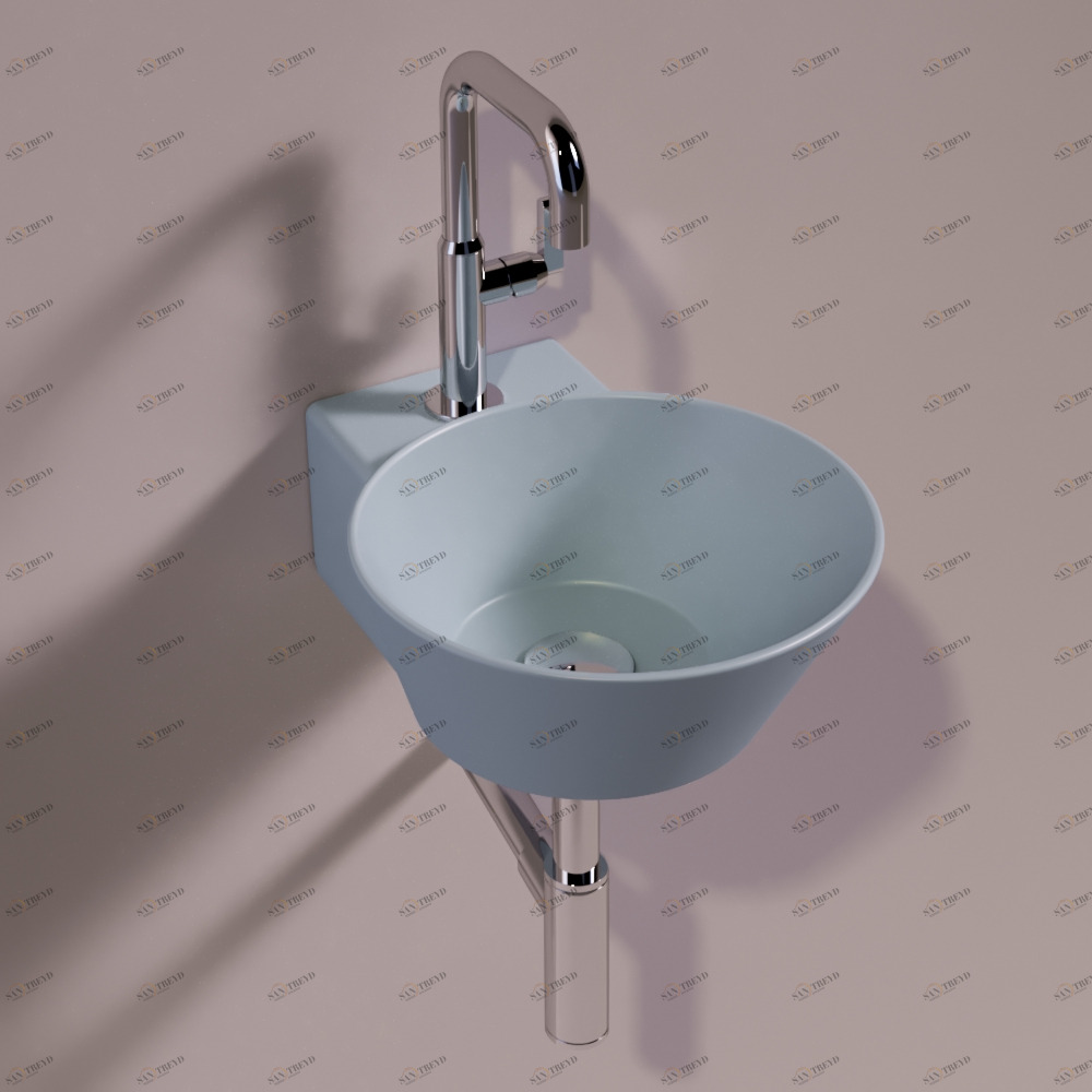 WA05TELAMATT Подвесная раковина настенная круглая Simas 