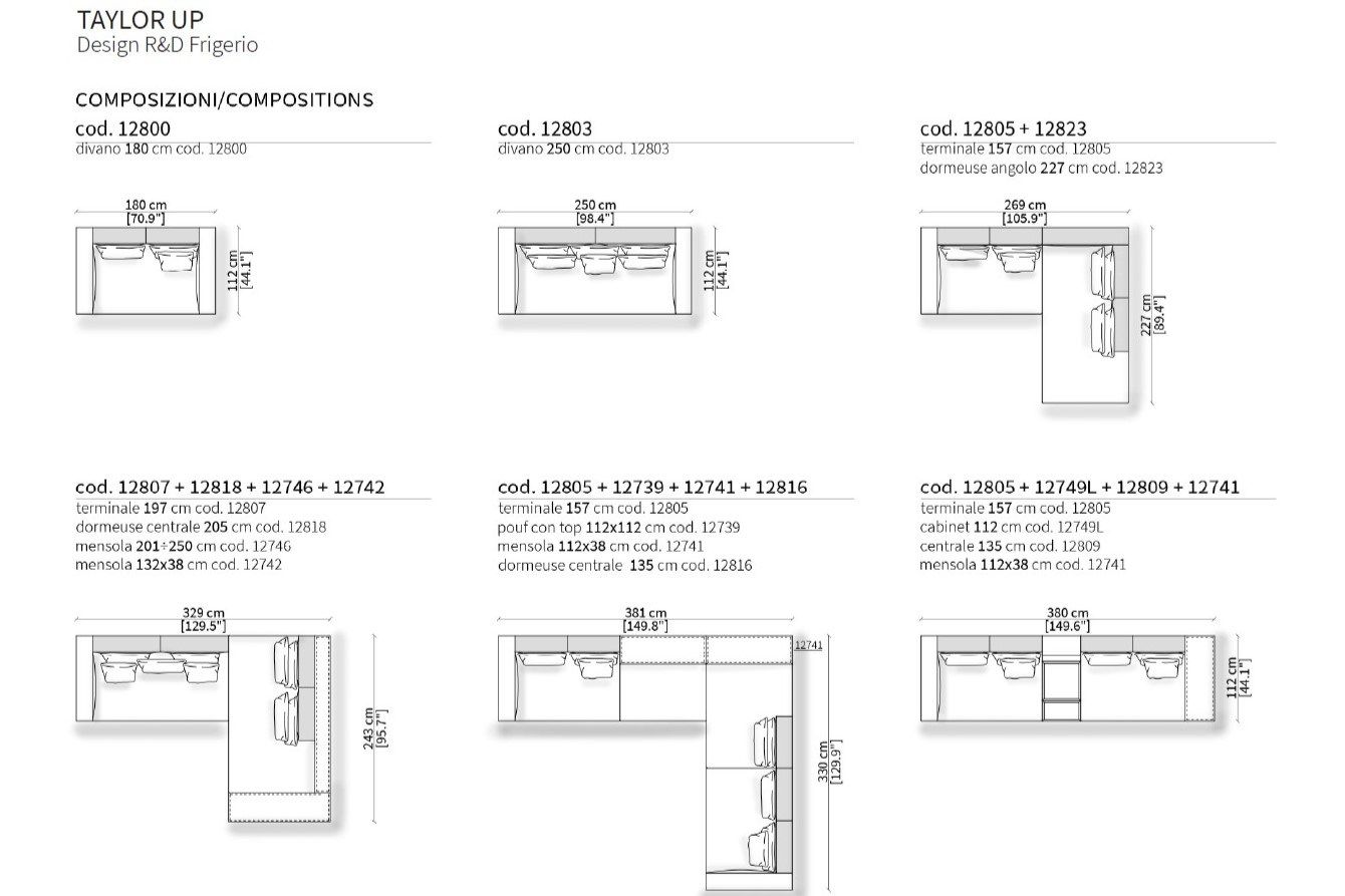 Ткань диван Frigerio Taylor ARCH-00152067 - Вид №6