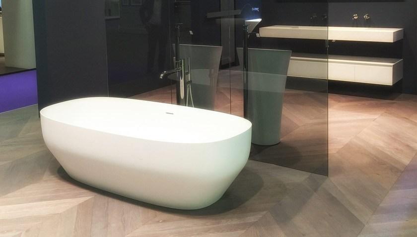 Antonio Lupi Design Отдельностоящая овальная ванна из керамики ceramilux® Ago Antoniolupi sun-id-1510248 - Вид №5