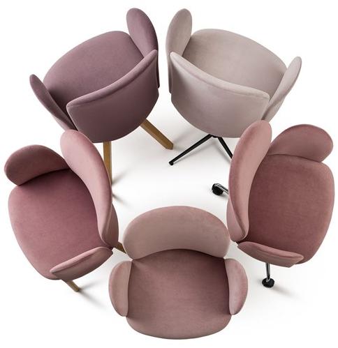 Paged Мягкое кресло на жердочке из ткани April April 2 - Вид №2