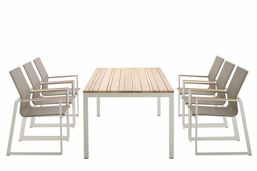 solpuri Прямоугольный садовый стол из тика Classic alu sun-id-1368909 - Вид №6