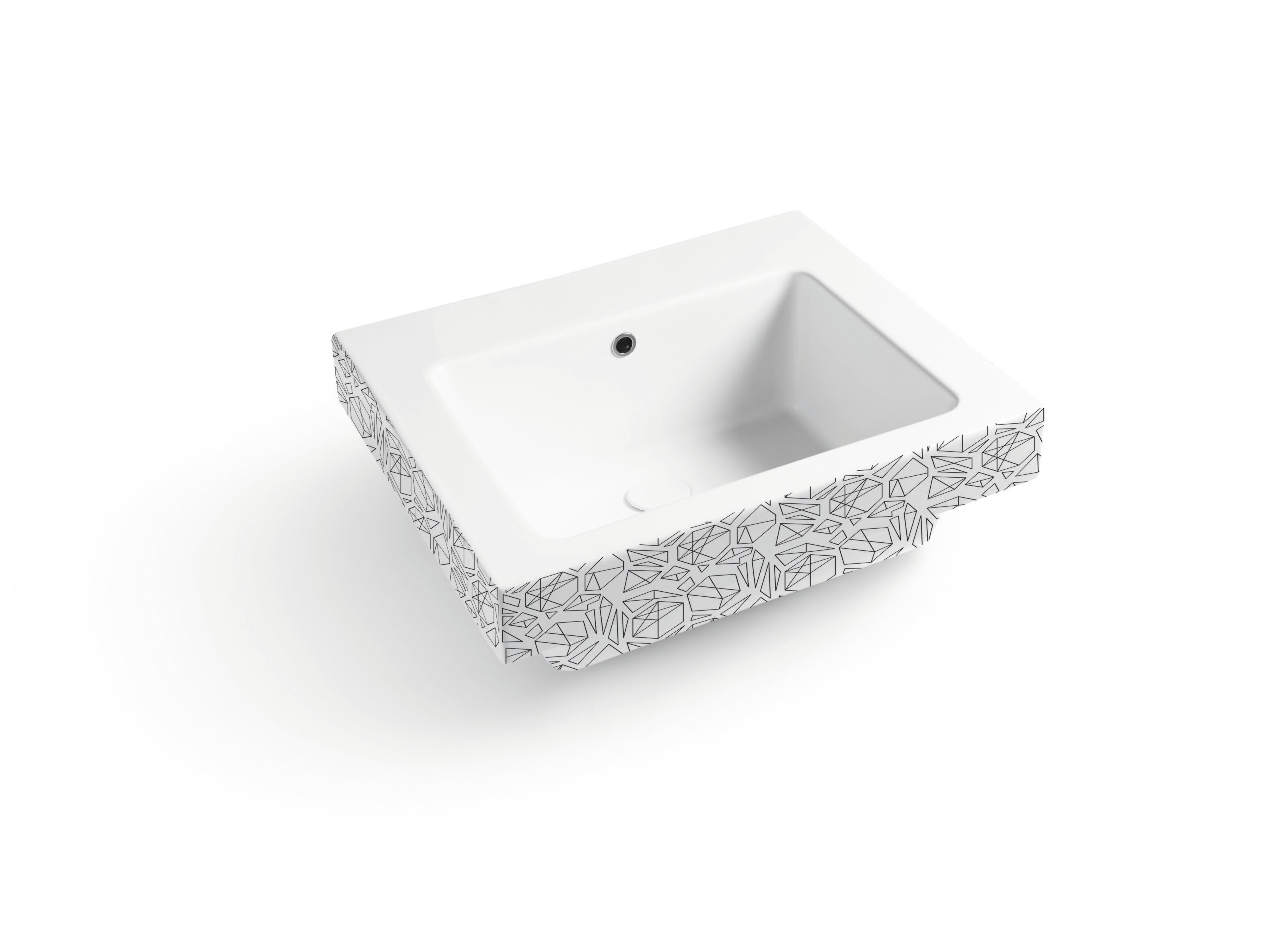 Прямоугольная керамическая раковина с переливом COLAVENE Alaqua ARCH-00153224 - Вид №20