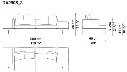 B&B Italia 3-х местный тканевый диван Dock sun-id-1376507 - Вид №148