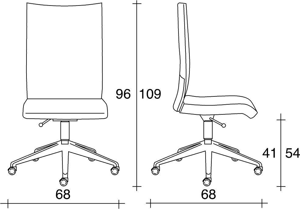 Эргономичное офисное кресло из кожи с 5 спицами и колесами Avia Santreyd sun-id-1489275 - Вид №1