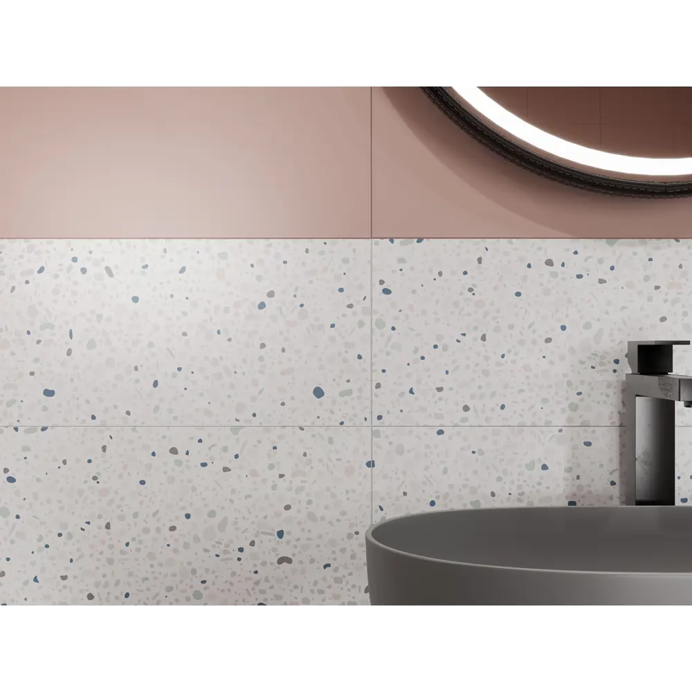 Плитка настенная Mersey Mono 20x40 см 1.2 м² матовая цвет розовый 89364575 STLM-2071039 Santreyd - Вид №8