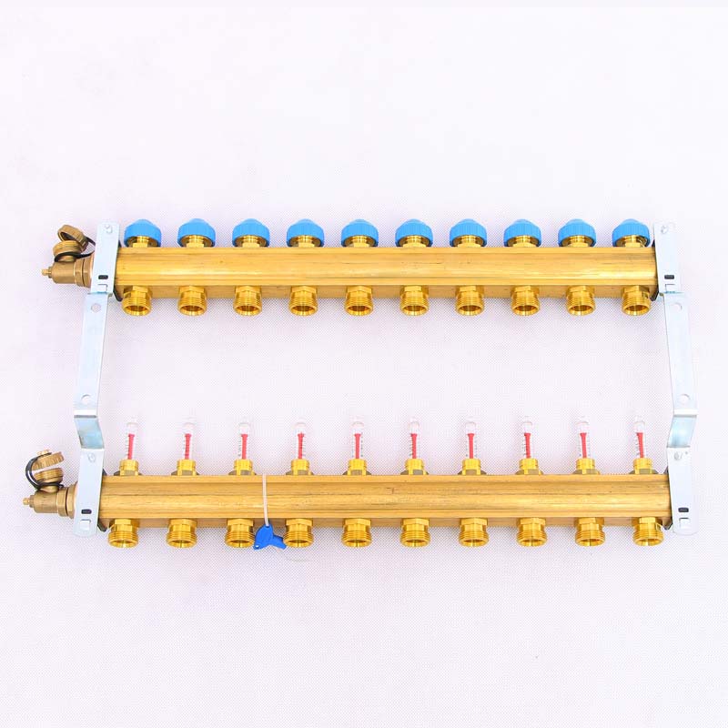 Коллекторная группа HKV/T с термостатическими вентилями и расходомерами WATTS Ind 1"x3/4"ЕК 10 выходов 10004204 - Вид №3