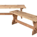 SOR27438 Деревенская сосновая скамейка ijlbrown  - Вид №5