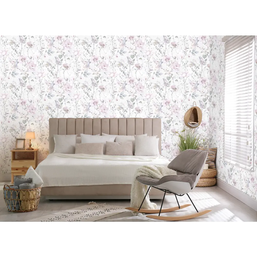 Обои флизелиновые Ateliero Garden розовые 1,06х10 м At283241 85636874 STLM-2205168 - Вид №2