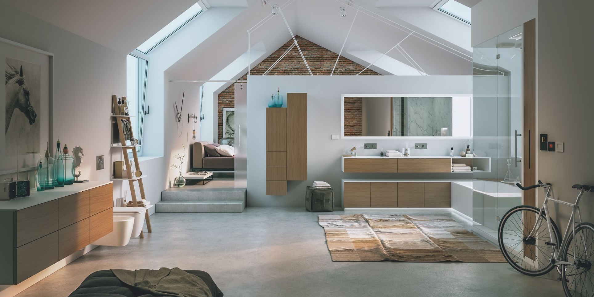 Moma Design Стеллаж "Лестница" декоративный Scaletta дуб SCT03850RN - Вид №2