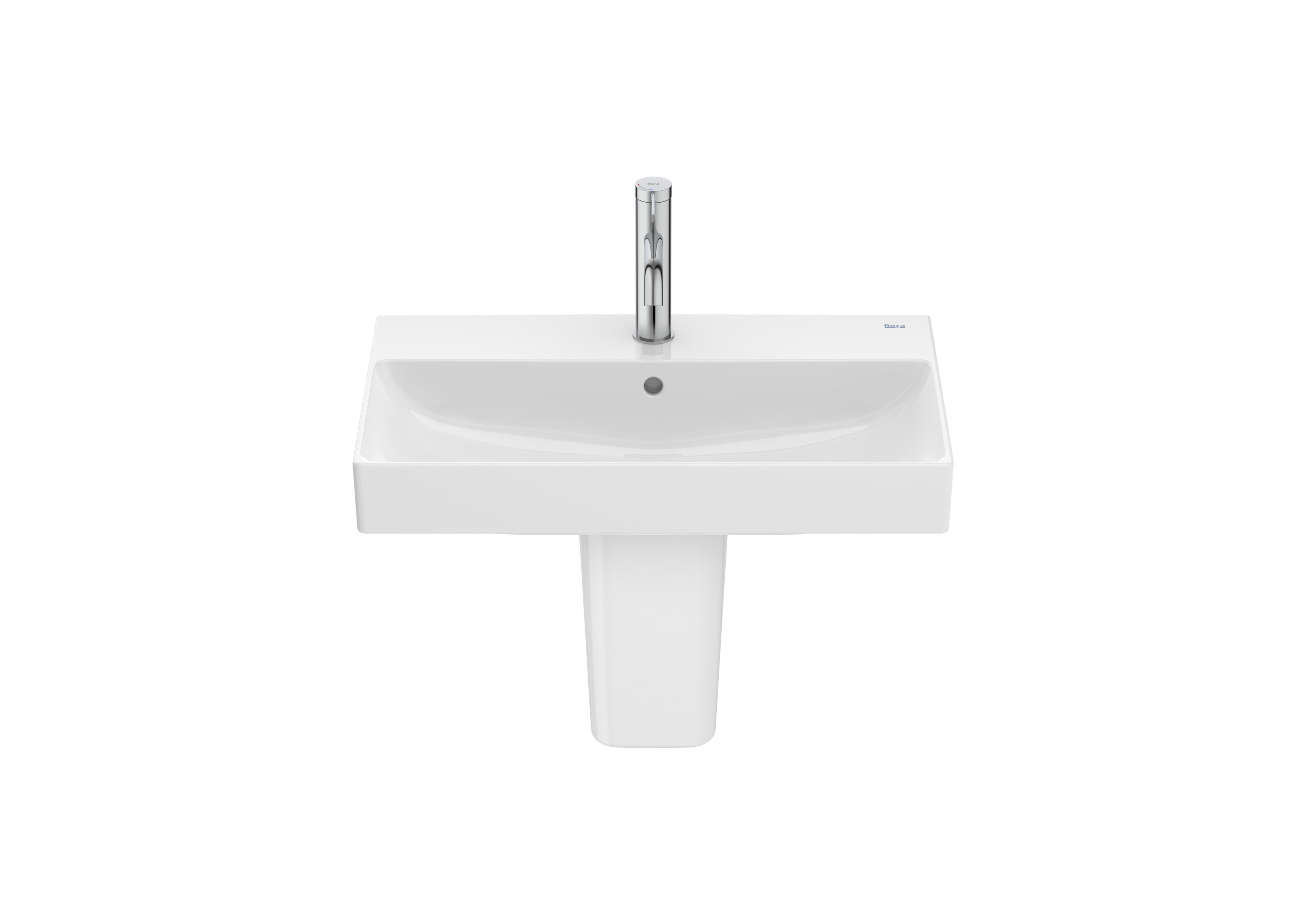 A327684000 Компактный фарфоровый умывальник настенного или полуопорного типа ROCA Ona - Вид №1