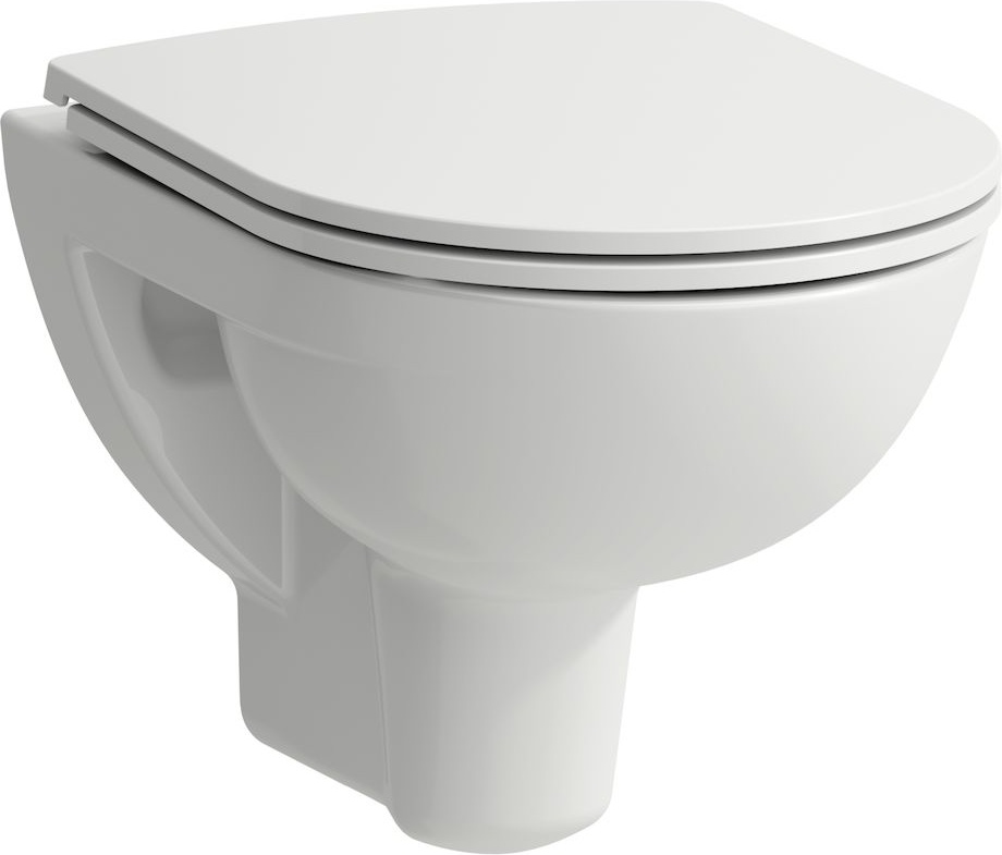 H8219520000001 Подвесной унитаз укороченный, безободковый смыв Rimless LAUFEN PRO
