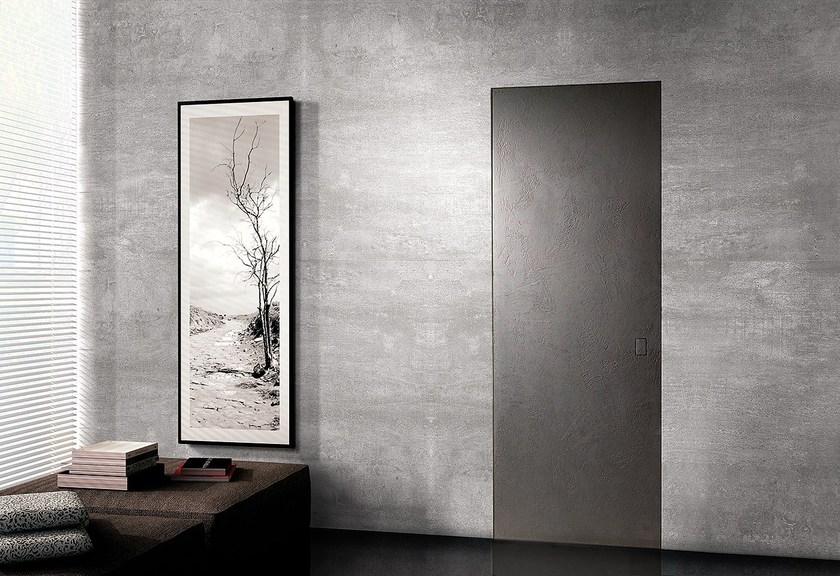 BARAUSSE Раздвижная дверь заподлицо с отделкой под бетон Secret sun-id-1466022 - Вид №2