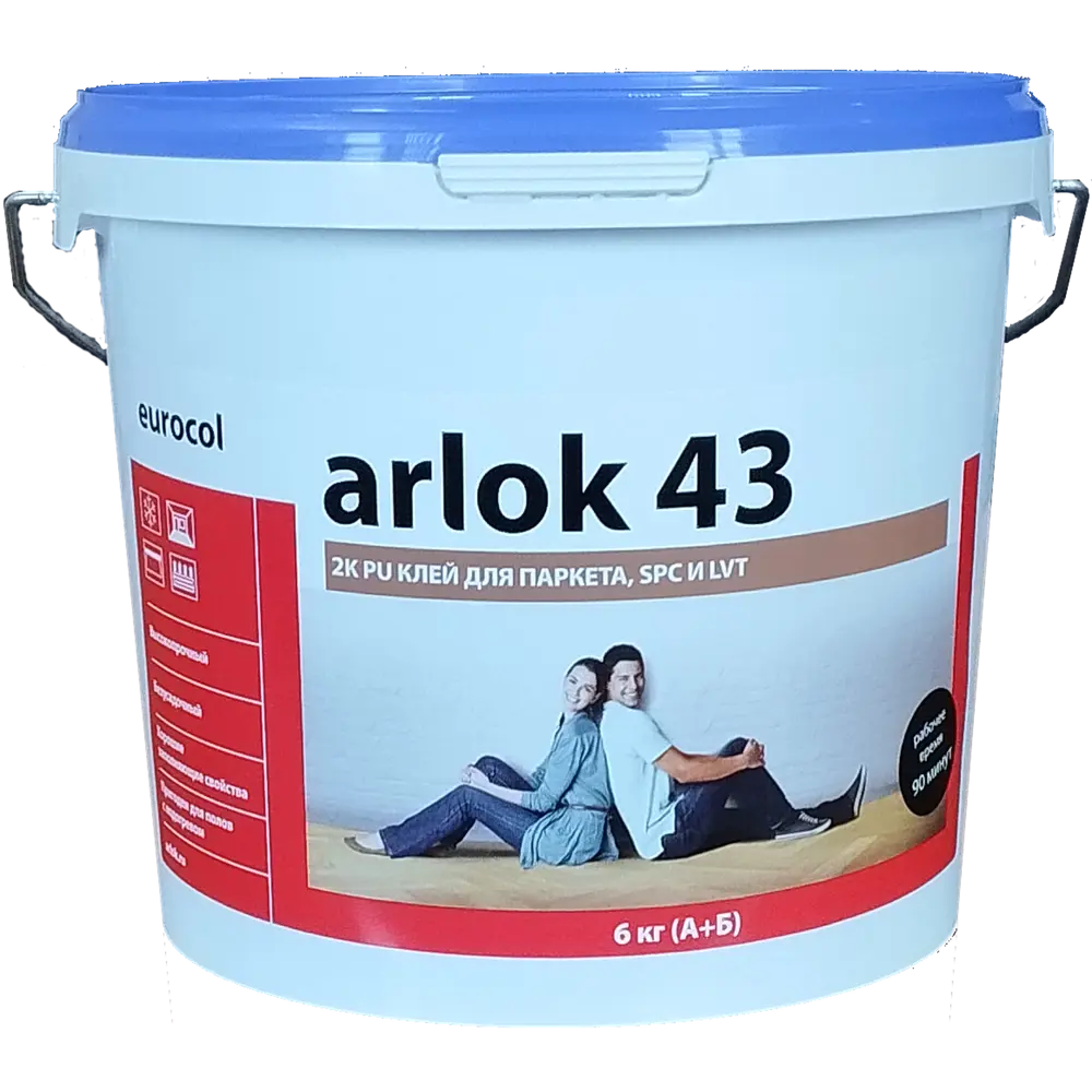Клей для паркета/SPC/LVT Arlok43 двухкомпонентный 6кг Santreyd STLM-2067003