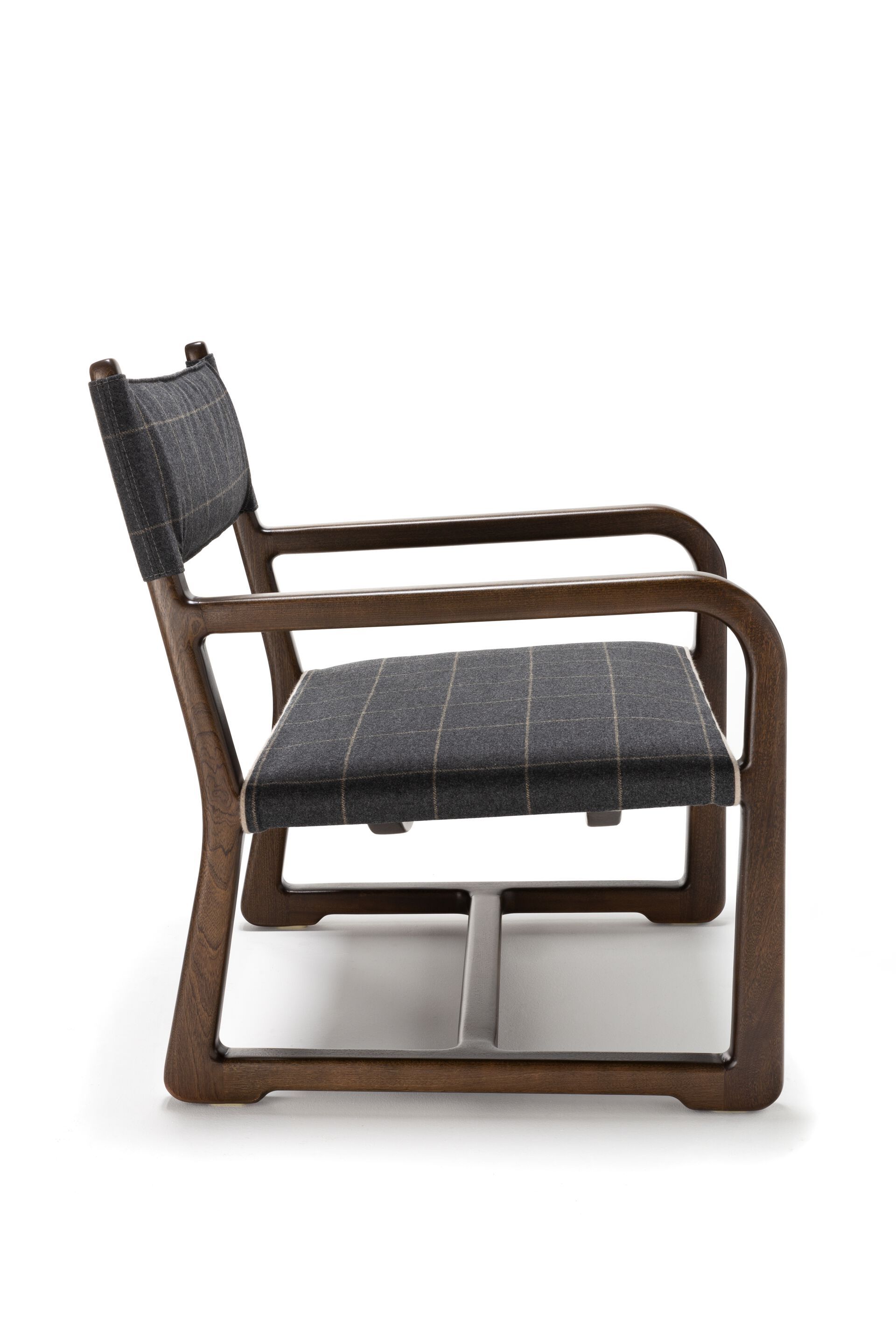 Садовое кресло из красного дерева и ткани с подлокотниками Exteta Loro Piana Interiors, Delight Chairs St. Moritz от Exteta ARCH-00083542 - Вид №3