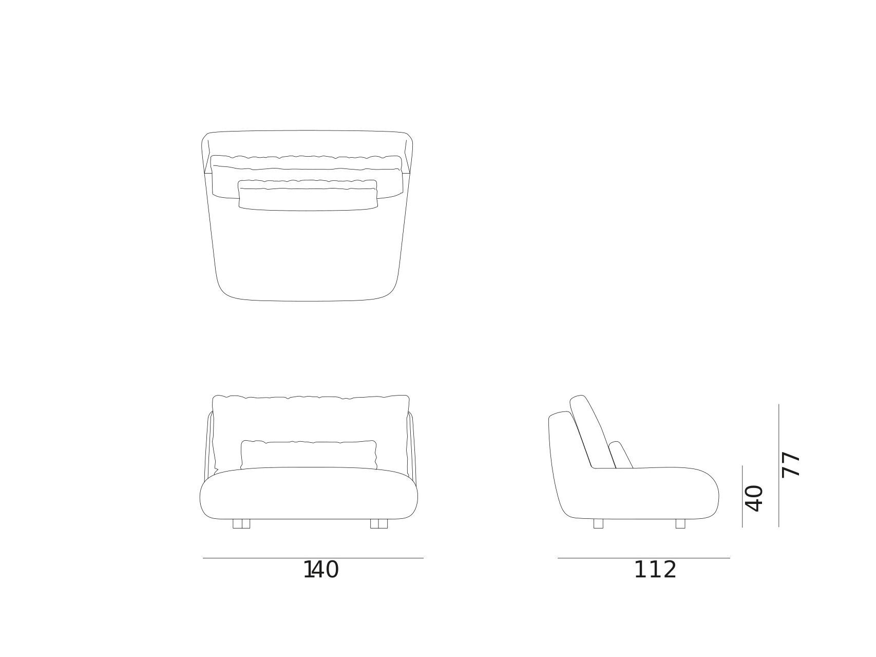 Тканевое садовое кресло Exteta Moonlight ARCH-00093165 - Вид №29