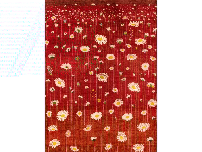 Прямоугольный шерстяной цветочный ковер Zollanvari Flower Meadow ARCH-00056028