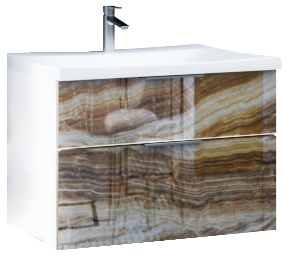 У72783 Тумба с раковиной Idalgo 75П 2в.я. Onyx 1 Marka Idalgo