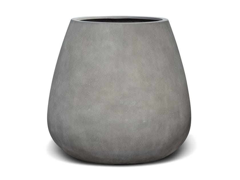 Садовый горшок из волокнистой глины PAOLELLI GARDEN Натуральный цвет бетонной поверхности ARCH-00114189