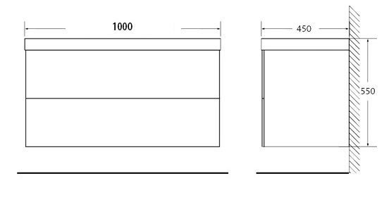 Мебель для ванной BelBagno REGINA-1000-2C-SO-BO-P-BLUM - Вид №2