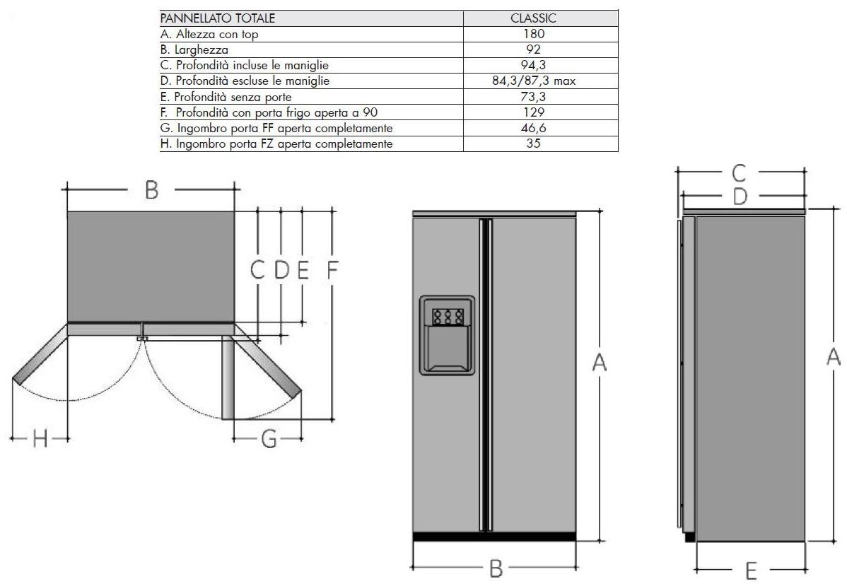 mabe Американский холодильник no Frost с диспенсером для льда класса а + Side by side | prof. 71cm sun-id-1421515 - Вид №2