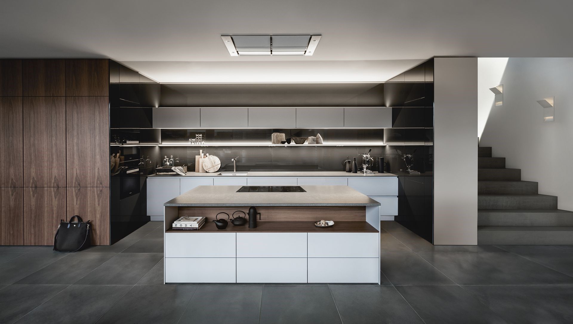 Островная кухня с лаком / шпоном SieMatic SieMatic PURE - S2 SE 4004 N ARCH-00039690 - Вид №1