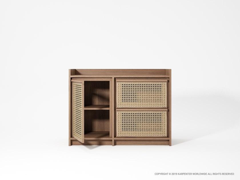 KARPENTER Комод из массива дерева и ротанга Roots Rt08-o - Вид №10