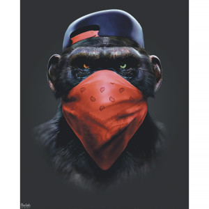 Картина FBRUSH "Хулиган" - яркий акцент для современного интерьера 40×50 см 82887136