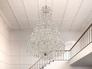 Подвесной светильник с кристаллами