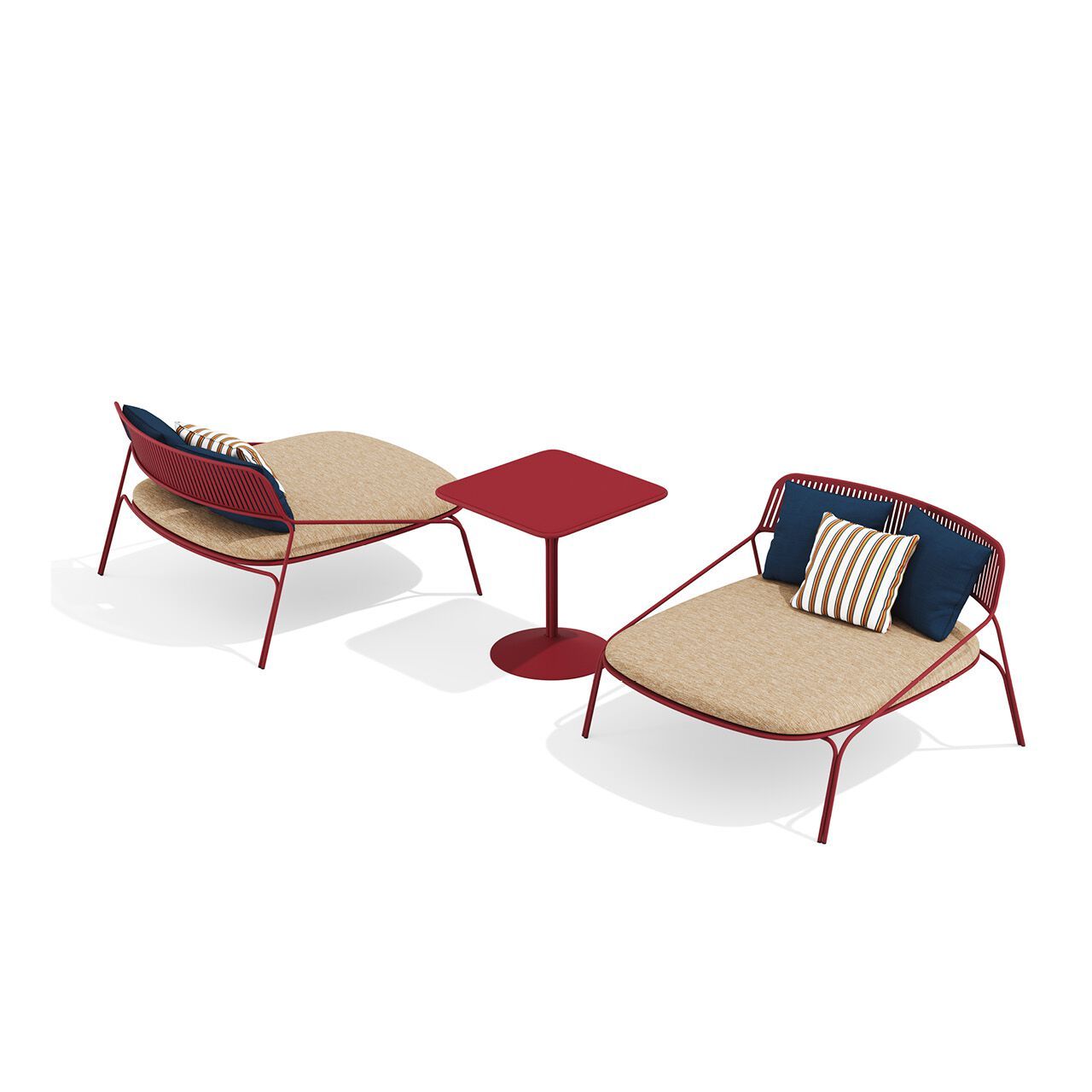 Квадратный стальной стол с порошковым покрытием BABEL D Jos ARCH-00052358 - Вид №3