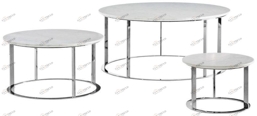 B&B Italia Круглый журнальный столик из мрамора Mera sun-id-1381824