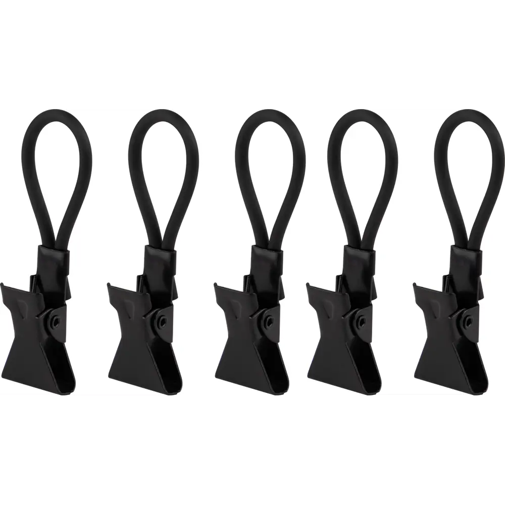 Набор крючков для полотенец KONSENSA металл цвет черный 5 шт STLM-2093650 - Вид №1