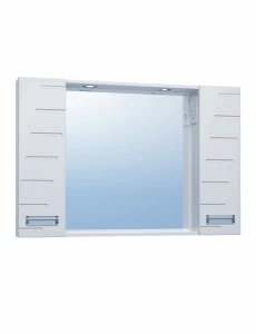 Зеркало Diana 1000 со спотом1000⨉150⨉700 мм белый