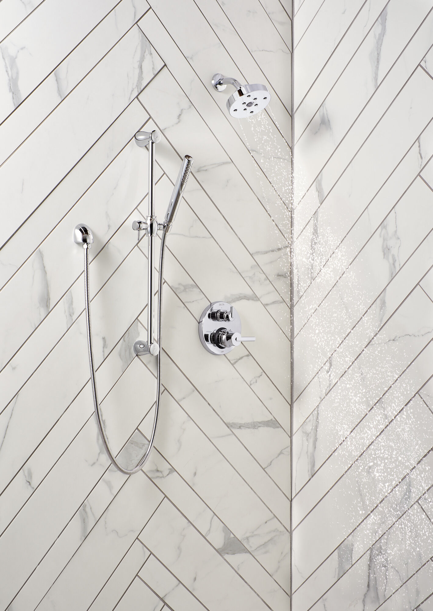 T24859-BL Трим клапана Contemporary Monitor® серии 14 со встроенным дивертором на 3 положения Delta Faucet Delta Матовый черный - Вид №4