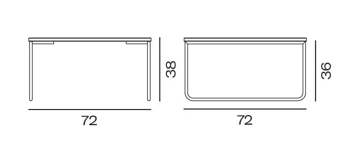 Деревянный квадратный журнальный столик Vergés Dula ARCH-00045326 - Вид №5