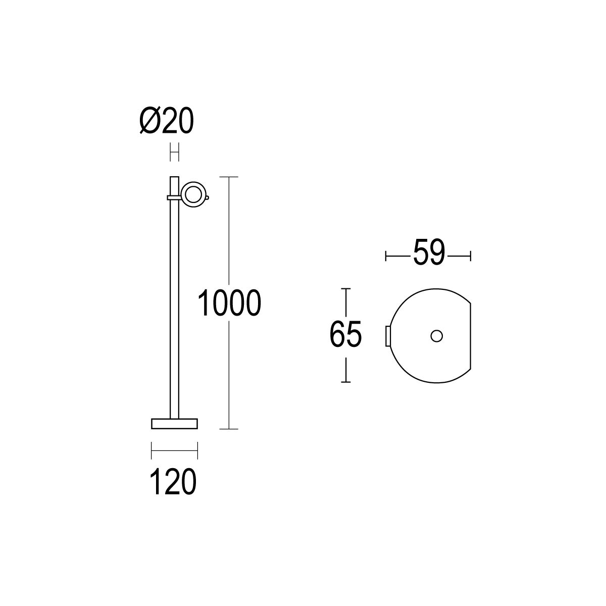 С порошковым покрытием алюминиевый световой столб Ghidini Lighting центр ARCH-00123538 - Вид №7