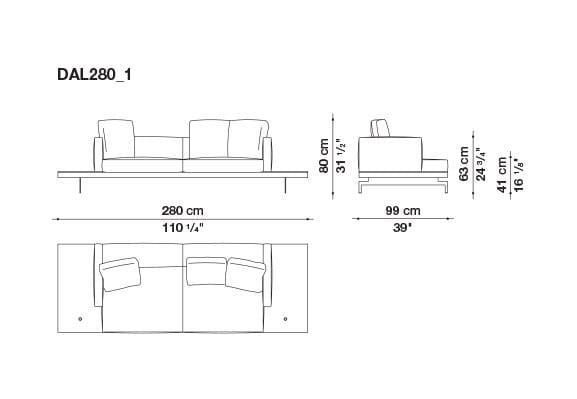 3-местный тканевый диван B&B Italia док ARCH-00033457 - Вид №32