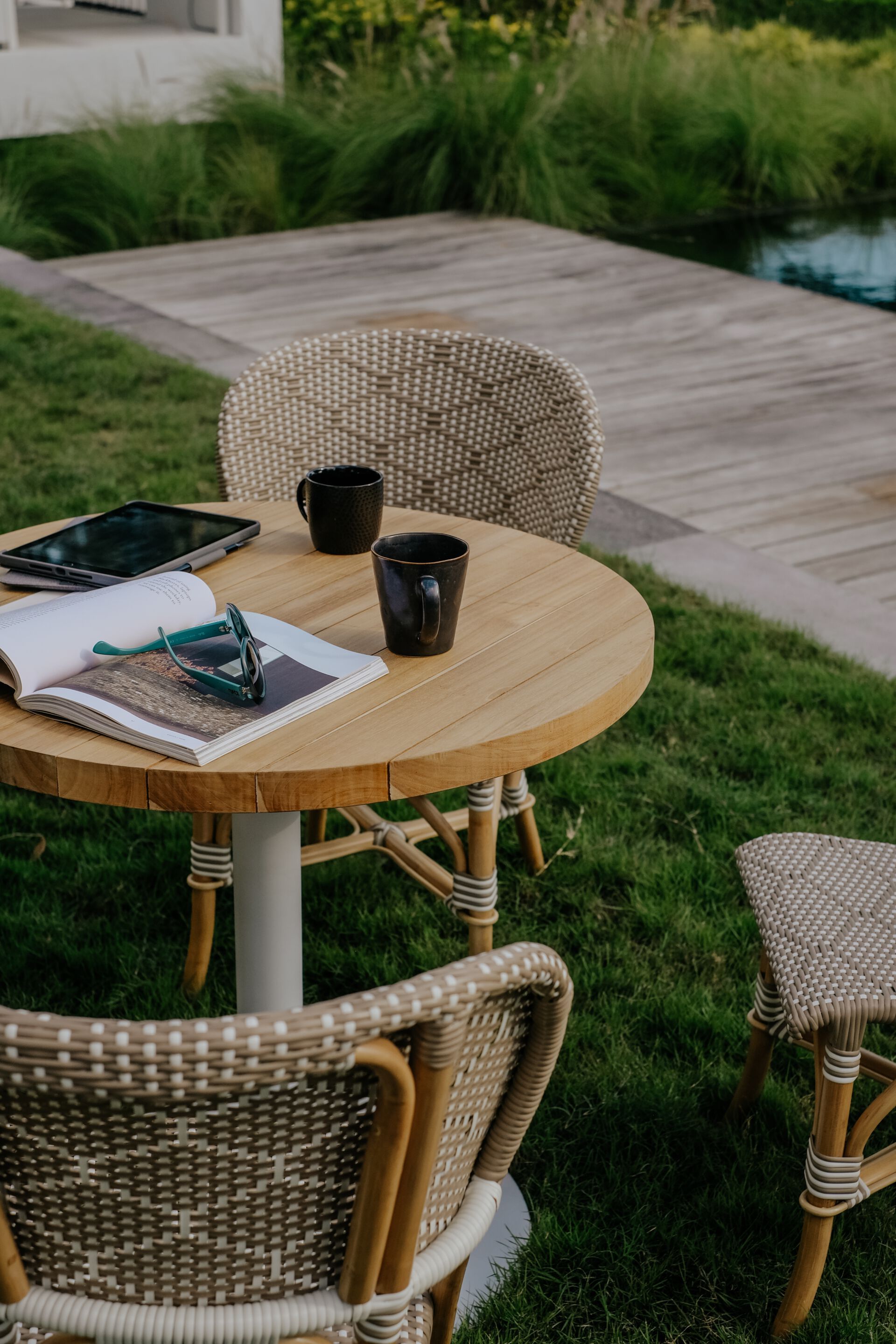 Ротанг сад стул с открытой спинкой cbdesign бистро ARCH-00150703 - Вид №4