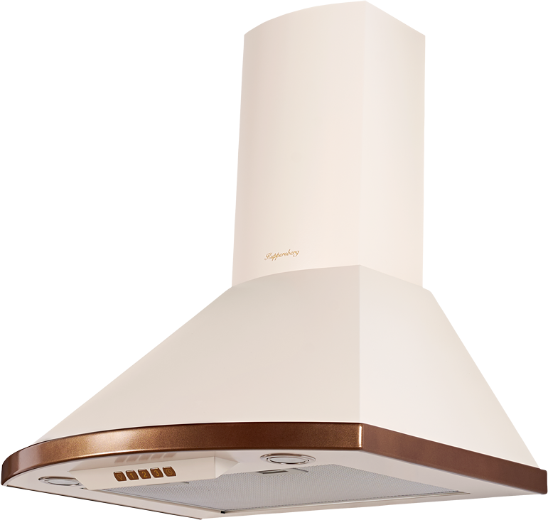 BONA 60 C Bronze Настенная вытяжка, ширина 60 см, отвод/рециркуляция, 650 м3/час, электронное управление, 3 скорости, галогеновое освещение 2х20 вт, анодированные алюминиевые жироулавливающие фильтры, угольный фильтр с6с (опция), 42 дб, цвет бежевый, отде Santreyd  - Вид №1