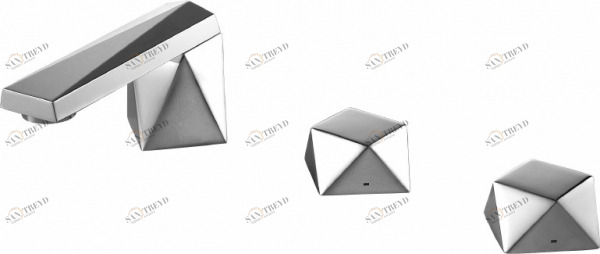 Смеситель на ванну  на три отверстия DIAMOND F518102C-1 bravat