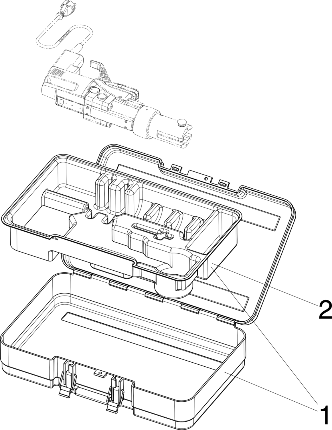 380 243 1) Модель 2280 Трубопроводные системы  Системные пресс-инструменты  Системные пресс-инструменты  Блок питания от сети / 230 В Santreyd  - Вид №2