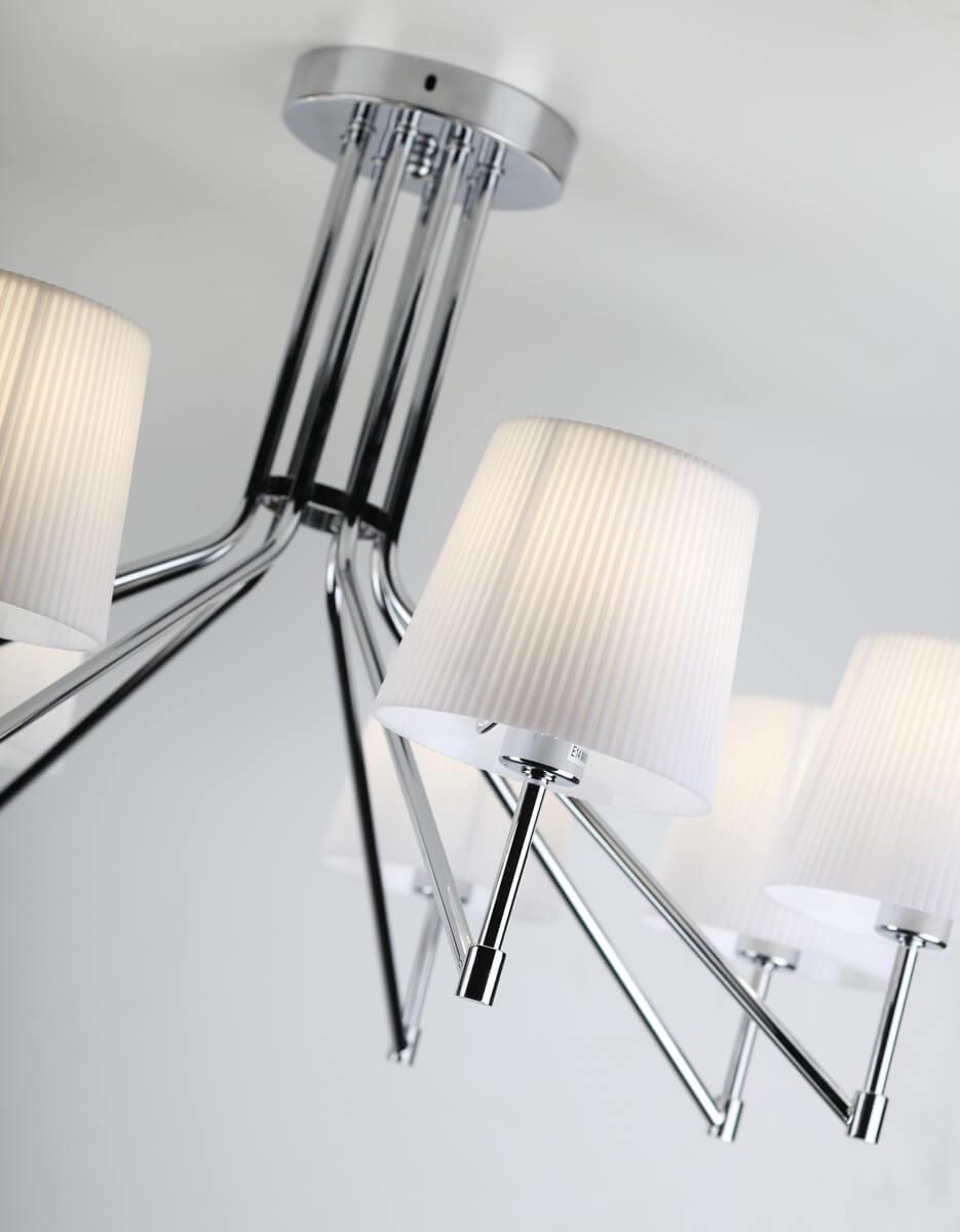 Потолочная люстра Rivoli Grazioso 3023-308 RIVOLI ДИЗАЙНЕРСКИЕ, GRAZIOSO 336917 Хром;белый  - Вид №3