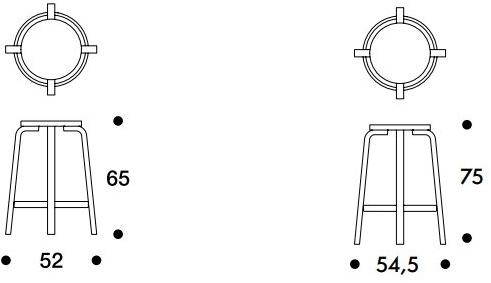 Artek Высокий деревянный табурет L-leg sun-id-1502835 - Вид №14
