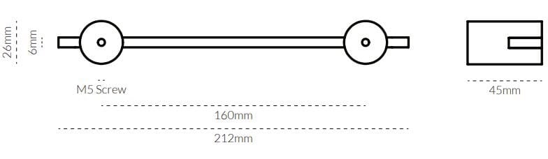 Латунь мост мебельная ручка Lo & Co Interiors INTERSECT ARCH-00025263 - Вид №34