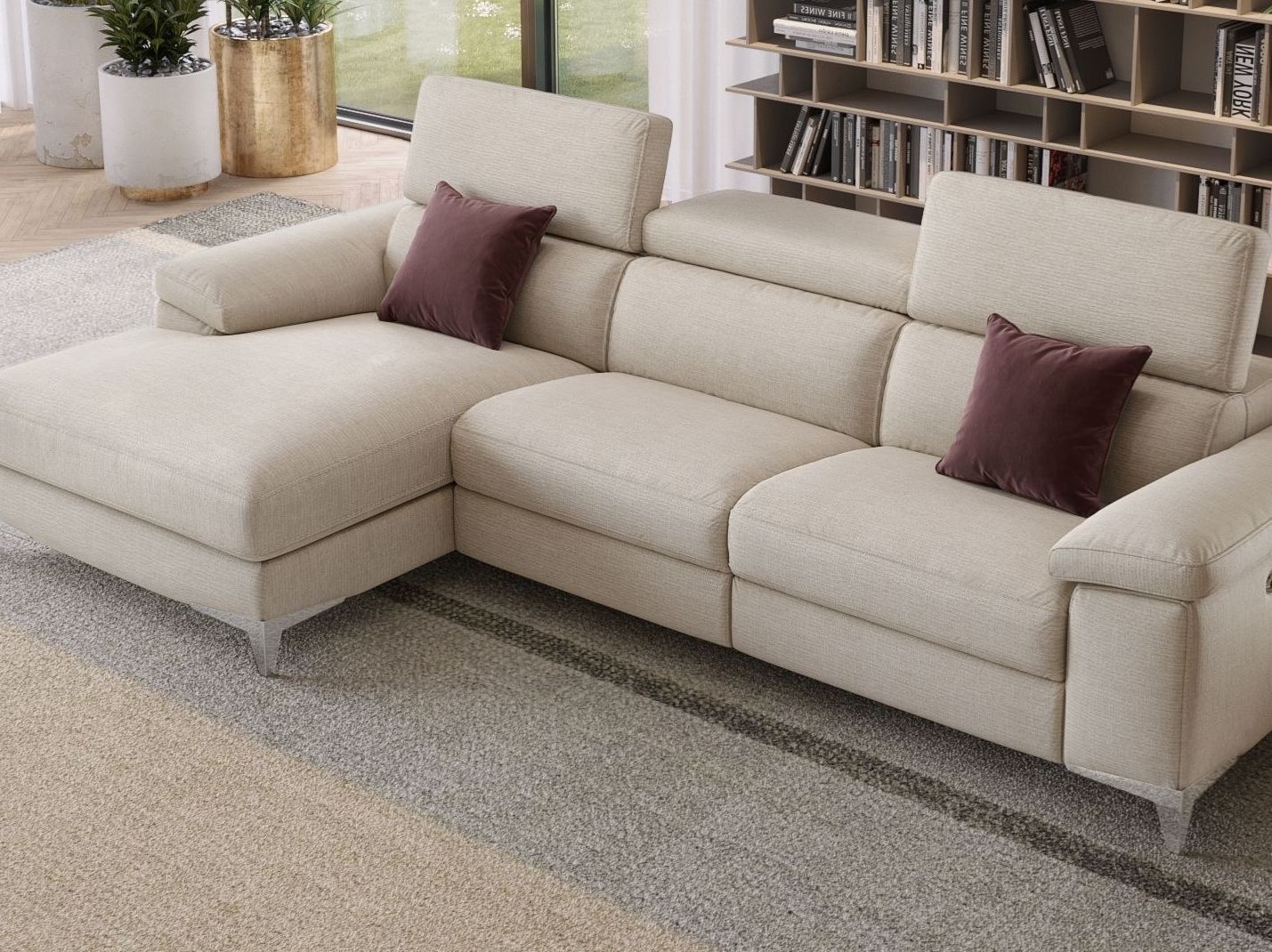 Тканевый диван с полуостровом Sofanella Venosa ARCH-00029482 - Вид №1