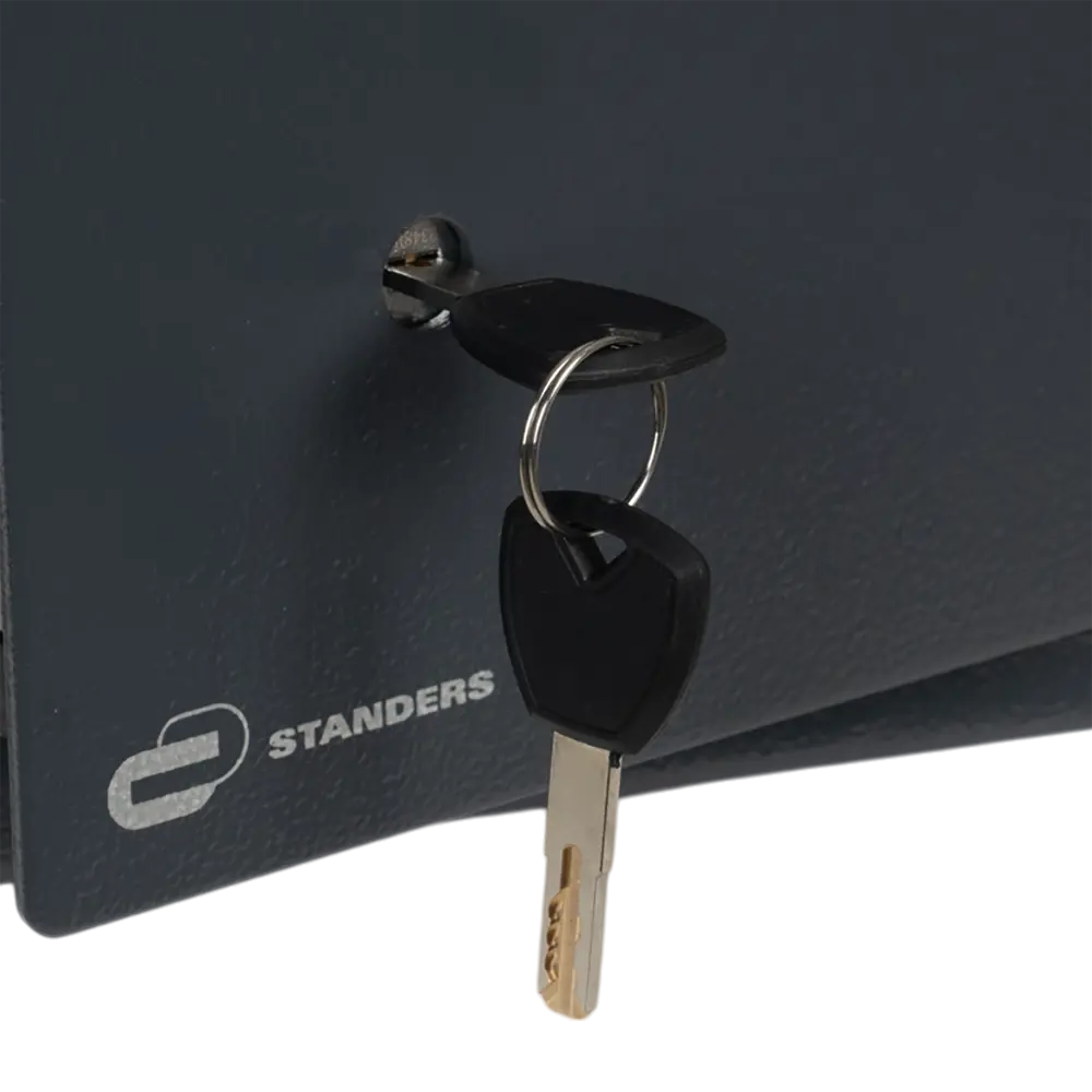 Сейф малый Standers с ключом 9/10 л черный STLM-2090862 - Вид №3